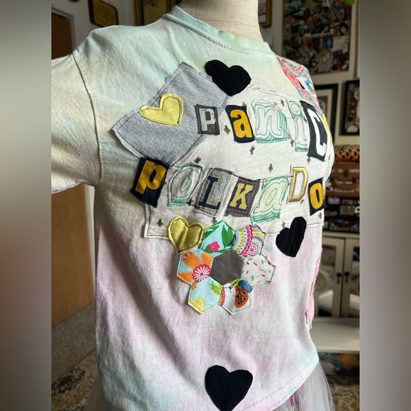 Ransom Note Tee Shirt - Sherbet Tie Dye - Picture 3 of 14